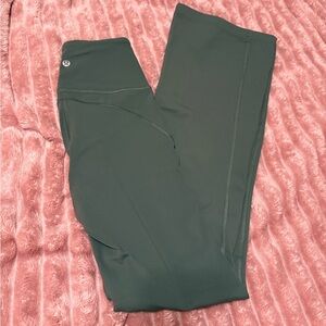 Lululemon Green Flare Leggings